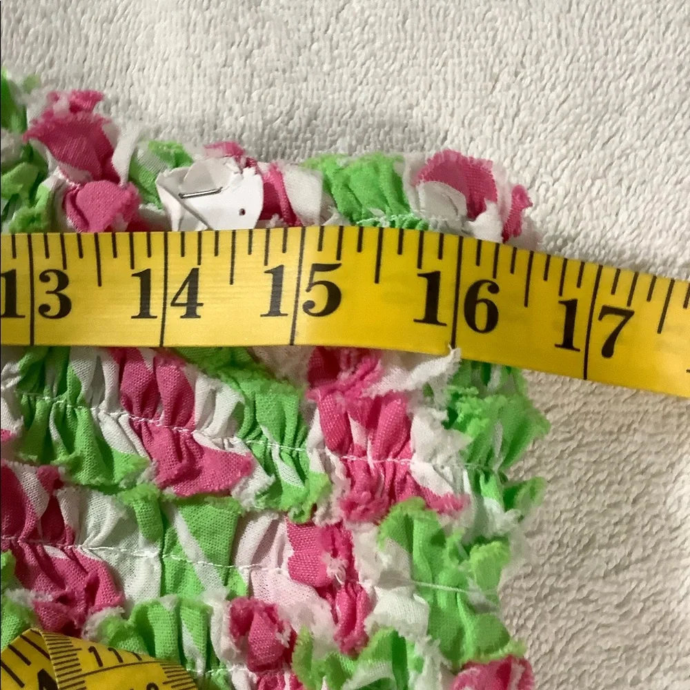 Lilly Pulitzer Strapless Pink & Green Striped Sundress - Picture 11 of 14